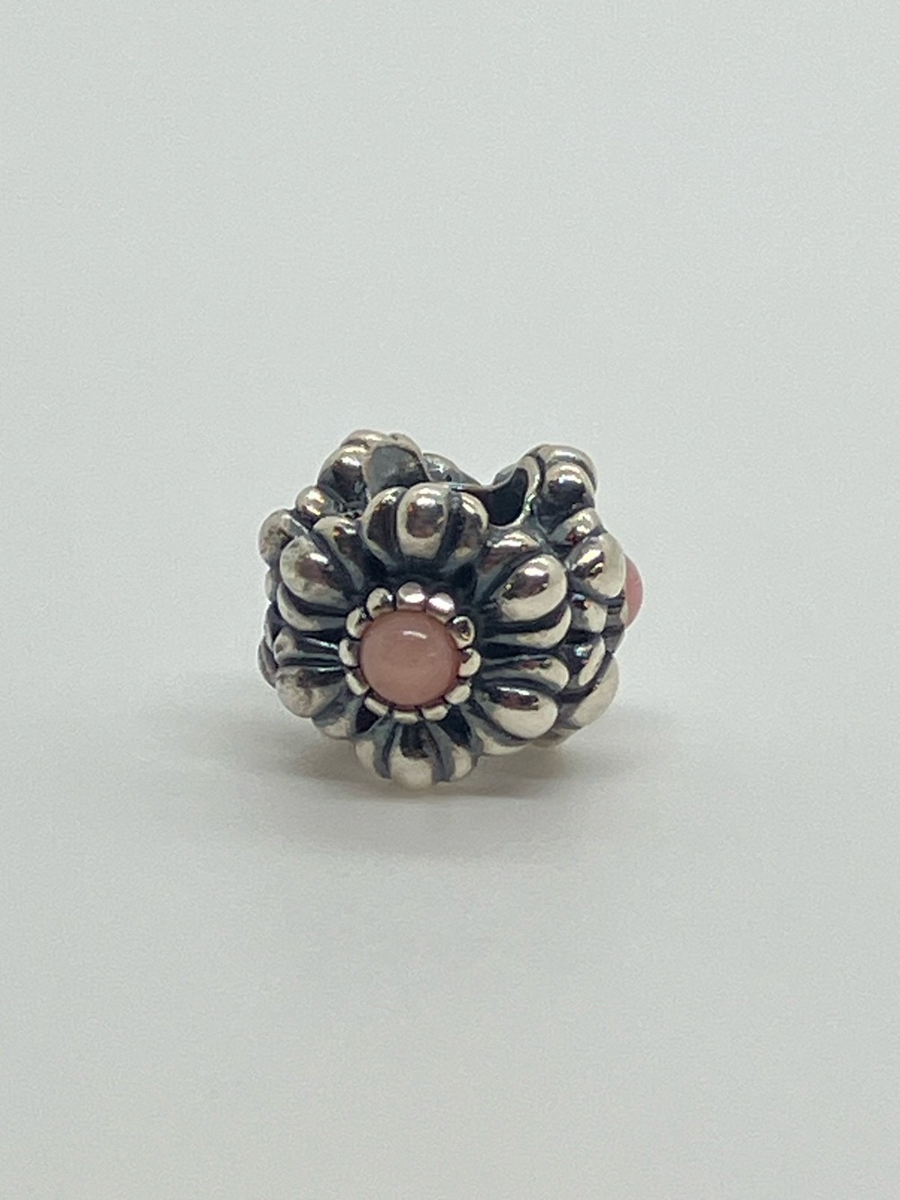 Pandora 925 ALE October Pink Opal Birthday Blooms Flower Charm 790580OP